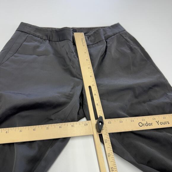 Club Monaco Pants Womens 0 Gray Slim Straight Stretch Mid Rise Professional Work - Picture 7 of 8